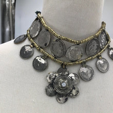 Load image into Gallery viewer, Double Layer Flower Coins Handmade Necklace