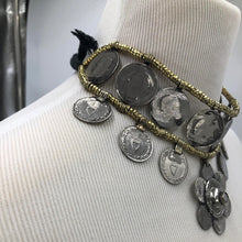 Load image into Gallery viewer, Double Layer Flower Coins Handmade Necklace