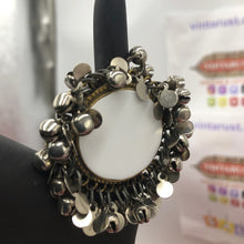 Load image into Gallery viewer, Ethnic Massive Silver Kuchi Bells Ring
