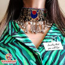 Load image into Gallery viewer, Ethnic Kuchi Dangling Bells Choker Necklace