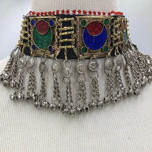 Load image into Gallery viewer, Ethnic Kuchi Dangling Bells Choker Necklace