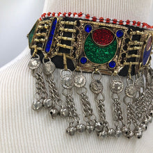 Load image into Gallery viewer, Ethnic Kuchi Dangling Bells Choker Necklace