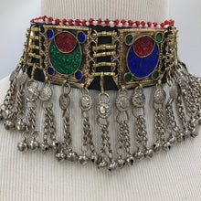 Load image into Gallery viewer, Ethnic Kuchi Dangling Bells Choker Necklace
