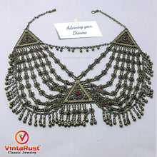 Load image into Gallery viewer, Multilayers Ethnic Handmade Kuchi Bib Necklace