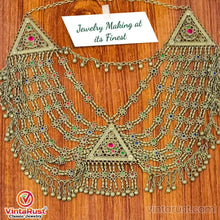 Load image into Gallery viewer, Multilayers Ethnic Handmade Kuchi Bib Necklace
