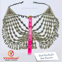 Load image into Gallery viewer, Multilayers Ethnic Handmade Kuchi Bib Necklace