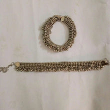 Load image into Gallery viewer, Tribal Silver Kuchi Pair Anklet