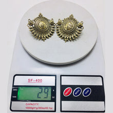 Load image into Gallery viewer, Antique Golden Tone Big Earrings