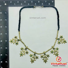Load image into Gallery viewer, Light Weight Golden Tone Choker Necklace With Motifs