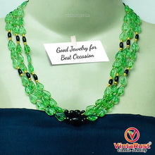 Load image into Gallery viewer, Green Glass Stones Multilayers Beaded Necklace
