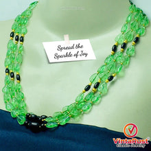 Load image into Gallery viewer, Green Glass Stones Multilayers Beaded Necklace