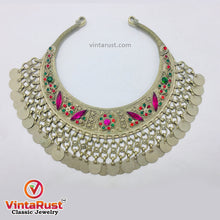 Load image into Gallery viewer, Gypsy Kuchi Handmade Torque Necklace With Tassels