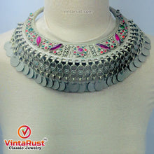 Load image into Gallery viewer, Gypsy Kuchi Handmade Torque Necklace With Tassels