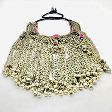 Load image into Gallery viewer, Gypsy Choker Necklace With Silver Kuchi Long Bells