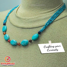 Load image into Gallery viewer, Vintage Turquoise Charm Choker Necklace