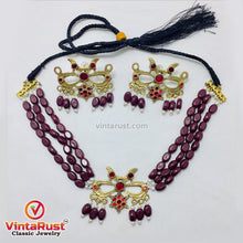 Load image into Gallery viewer, Handmade Beaded Tribal Jewelry Set