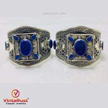 Load image into Gallery viewer, Handmade Boho Cuff Bracelet inlaid With Stones