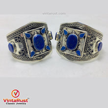 Load image into Gallery viewer, Handmade Boho Cuff Bracelet inlaid With Stones