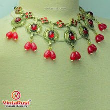 Load image into Gallery viewer, Handmade Choker Necklace With Earrings