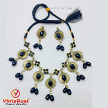 Load image into Gallery viewer, Handmade Choker Necklace With Earrings