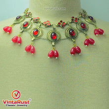 Load image into Gallery viewer, Handmade Choker Necklace With Earrings