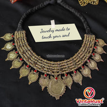 Load image into Gallery viewer, Handmade Gold Coins Chokers And Earrings with Jewelry Set