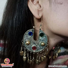 Load image into Gallery viewer, Kuchi Handmade Tribal Hoop Earrings