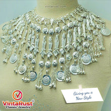 Load image into Gallery viewer, Handmade Silver Kuchi Fish Motifs Choker Necklace