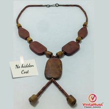 Load image into Gallery viewer, Vintage Wooden Beaded Style Necklace