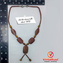 Load image into Gallery viewer, Vintage Wooden Beaded Style Necklace