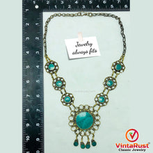 Load image into Gallery viewer, Handmade Boho Tribal Stone Pendant Necklace