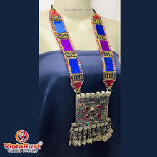 Load image into Gallery viewer, Handmade Tribal Multicolor Pendant Necklace