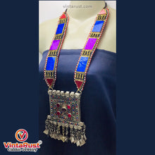 Load image into Gallery viewer, Handmade Tribal Multicolor Pendant Necklace