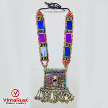 Load image into Gallery viewer, Handmade Tribal Multicolor Pendant Necklace