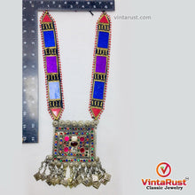 Load image into Gallery viewer, Handmade Tribal Multicolor Pendant Necklace