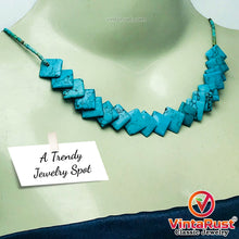 Load image into Gallery viewer, Handmade Turquoise Stone Beaded Necklace