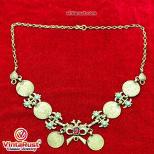 Load image into Gallery viewer, Handmade Vintage Coins Choker With Beads