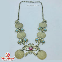 Load image into Gallery viewer, Handmade Vintage Coins Choker With Beads