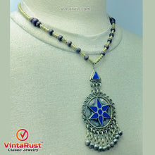Load image into Gallery viewer, Handmade Beaded Chain Vintage Pendant Necklace
