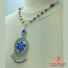 Load image into Gallery viewer, Handmade Beaded Chain Vintage Pendant Necklace