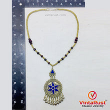 Load image into Gallery viewer, Handmade Beaded Chain Vintage Pendant Necklace