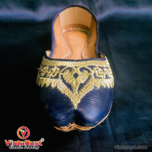 Load image into Gallery viewer, Handmade Women Khussa With Golden Thread Work Shoes