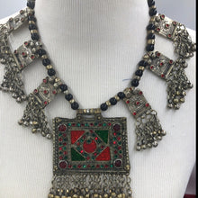 Load image into Gallery viewer, Heavily Embellished Afghan Beaded Dangling Tassels Necklace