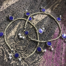 Load image into Gallery viewer, Anklets With Silver Bells, Tribal Anklet Pair