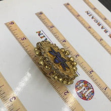 Load image into Gallery viewer, Golden Afghan Kuchi Ring with Glass Stones And Bells