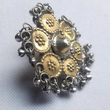 Load image into Gallery viewer, Ethnic Adjustable Ring With Silver Bells, Single Ring