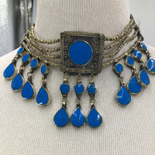 Load image into Gallery viewer, Vintage Tribal Stone Choker Necklace