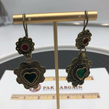 Load image into Gallery viewer, Handmade Tribal Vintage Floral Earrings