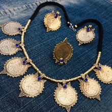 Load image into Gallery viewer, Antique Gold Tone Coins Jewelry Set