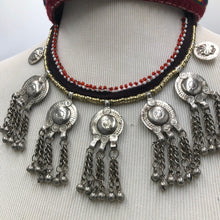 Load image into Gallery viewer, Tribal Choker Necklace With Silver Bells